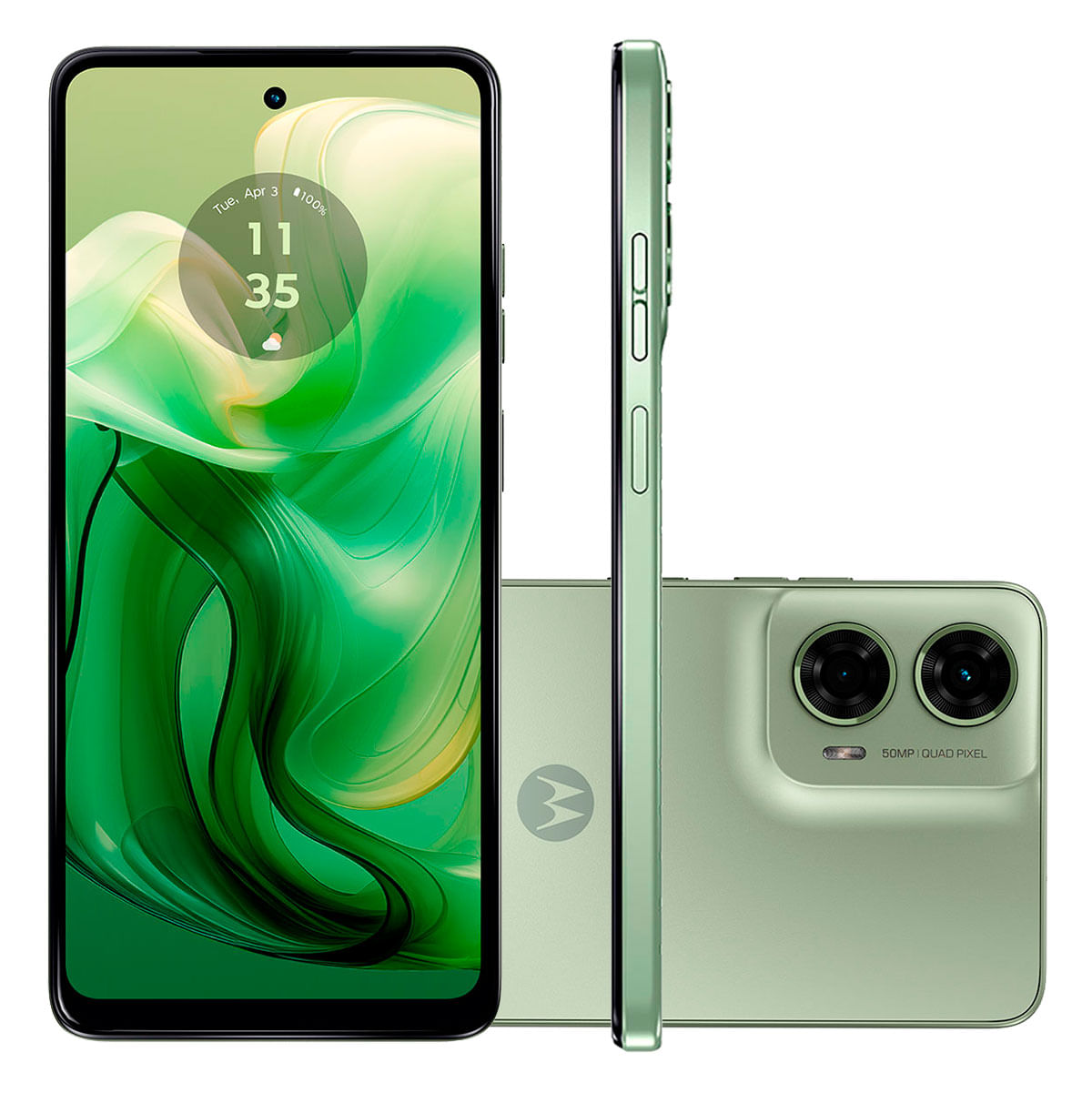 Imagem Smartphone Motorola Moto G24 128Gb Verde 4G Tela 6,6" Câmera Dupla 50Mp Selfie 8Mp Dual Chip Android 14