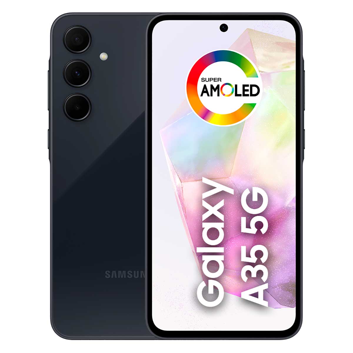 Imagem Smartphone Samsung Galaxy A35 5G 256Gb Azul Escuro Am Tela 6.6" Câmera 50Mp Selfie 13Mp Android 14