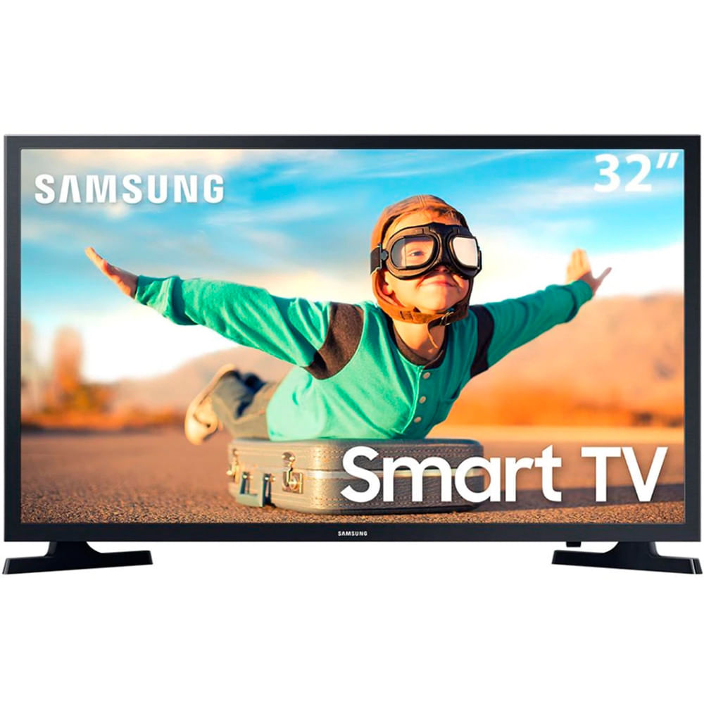 Imagem Smart Tv Led 32'' Hd Samsung T4300 Hdr Wi-Fi Tizen Dolby Digital Plus 2 Hdmi 1 Usb Preta 2020