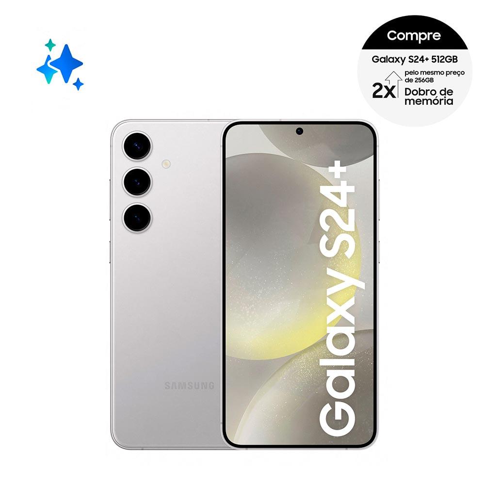 Imagem Smartphone Samsung Galaxy S24+ 5G Cinza, 512Gb, 12Gb De Ram E Câmera Tripla Traseira De Até 50Mp, Selfie De 12Mp