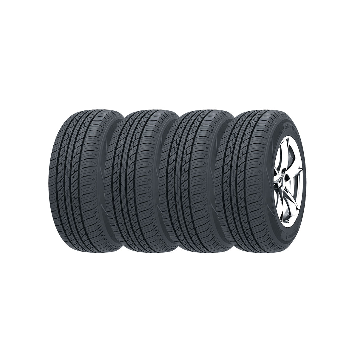 Kit 4 Pneus Aro 17 225/65R17 Westlake Radial conjunto