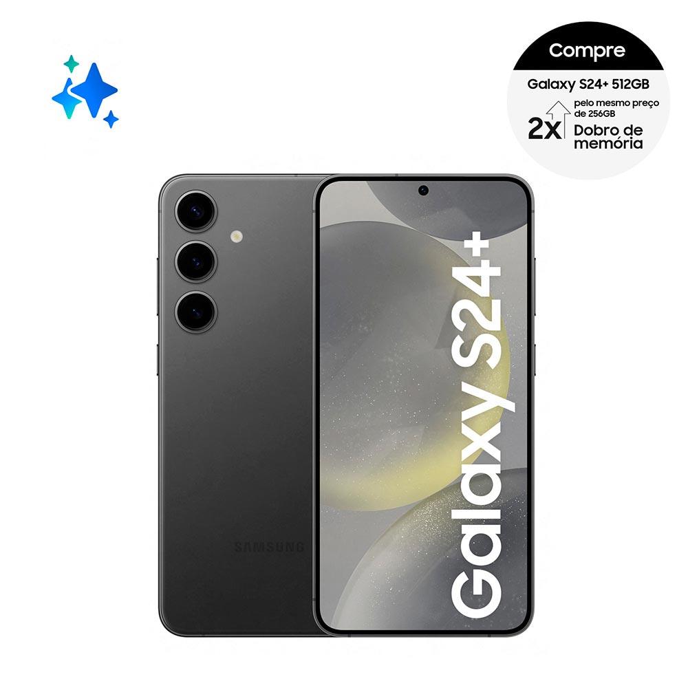 Imagem Smartphone Samsung Galaxy S24+ 5G Preto, 512Gb, 12Gb De Ram E Câmera Tripla Traseira De Até 50Mp, Selfie De 12Mp