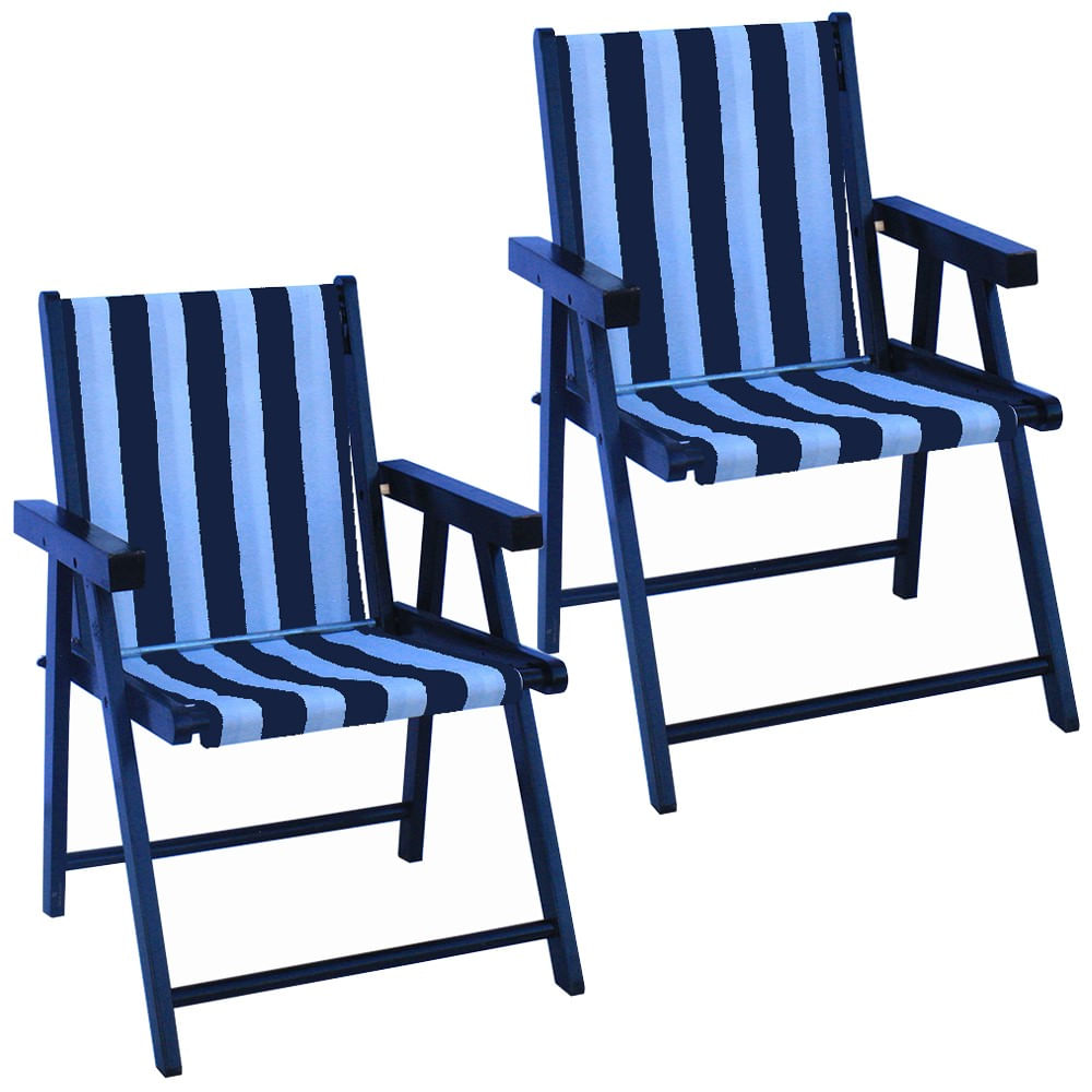 Listrado azul e branco