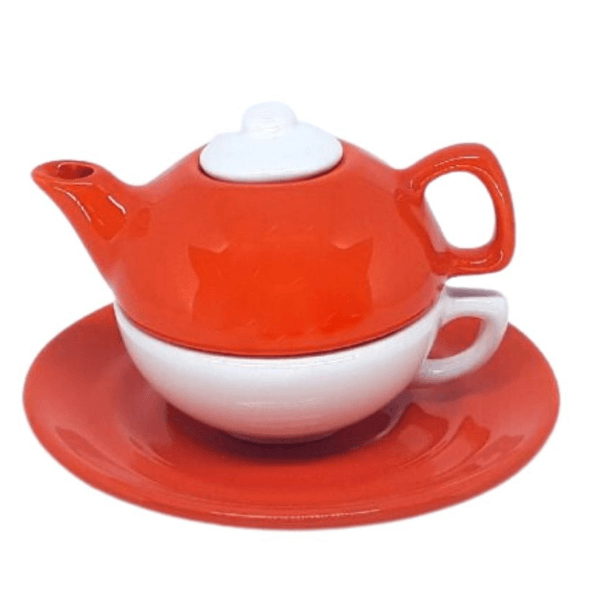 Bule Laranja e Branco