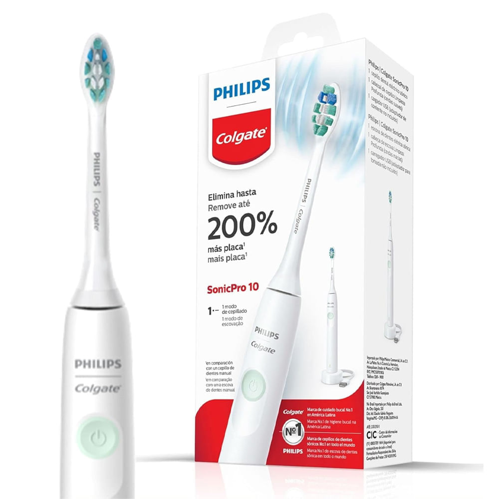 Escova Dental Elétrica Colgate Philips Sonicare 10