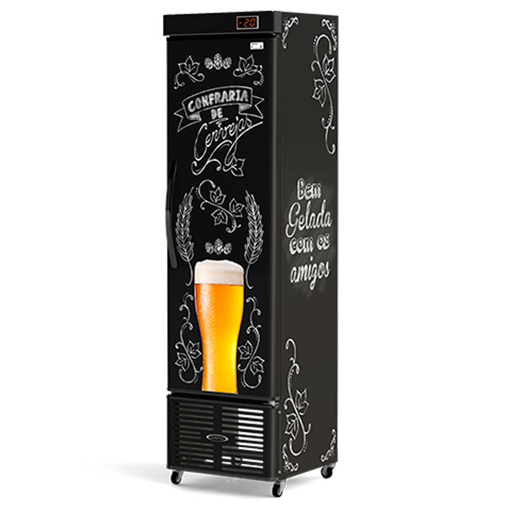 Cervejeira Refrigerada Slim Vertical Lousa Bar Crv-250/B Conservex 220V Conservex