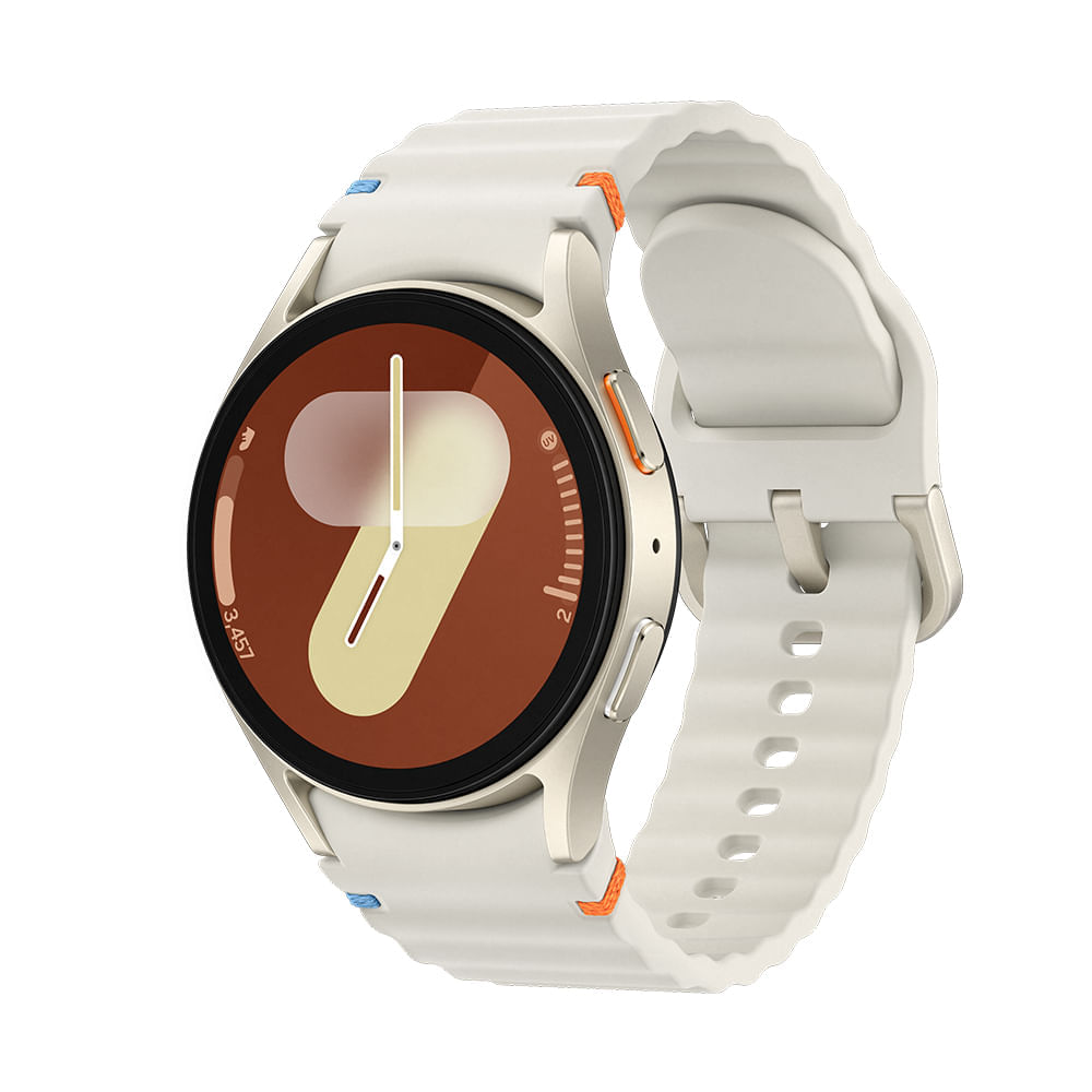 Imagem Samsung Galaxy Watch7 Smartwatch 40mm Lte, Galaxy Ai, Tela Em Cristal De Safira Creme