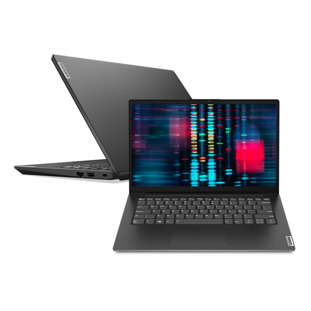 Imagem Notebook Lenovo V14 I5-1235U 8Gb 256Gb Ssd Linux 14&Quot; Fhd 82Uls00200 Preto