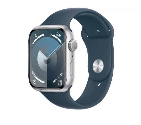 Imagem Apple Watch Series 9 41mm Prata Gps Case Aluminio E Sport Band