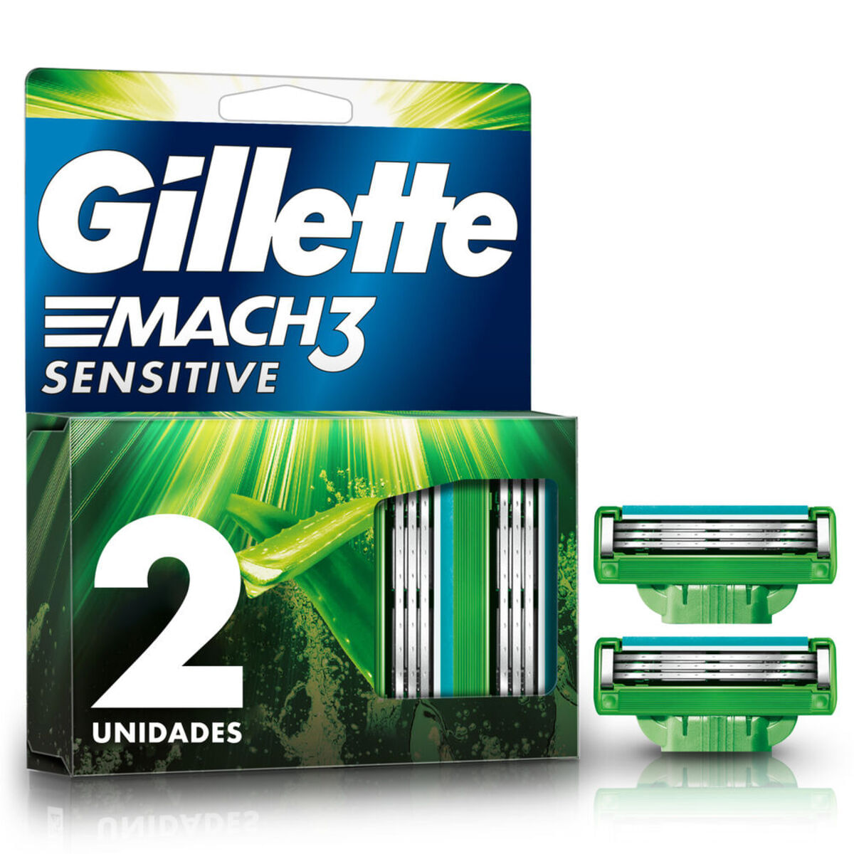 Carga-para-Aparelho-de-Barbear-Gillette-Mach3-Sensitive-2-Unidades