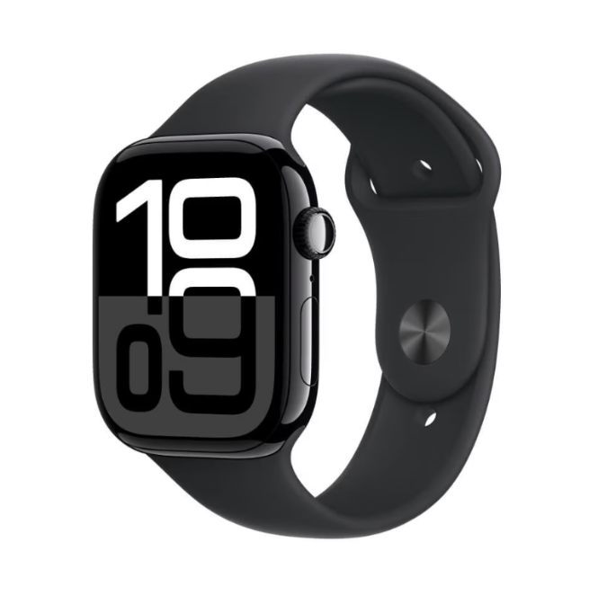Imagem Apple Watch Series 10 46mm Preto Gps Com Pulseira Sport Band
