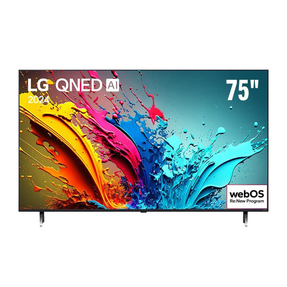 Imagem Smart Tv 4K 75 Lg Qned 75Qned85t Com Processador A8 Ai, 120Hz, Quantum Dot, Nanocell, Local Dimming, Design Super Slim