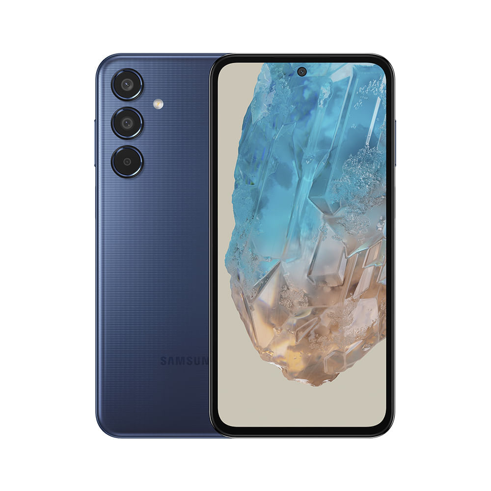 Imagem Celular Samsung Galaxy M35 5G , Câmera Tripla Até 50Mp, Selfie 50Mp, Tela Super Amoled + 6.6 120Hz, 256Gb, 8Gb Ram Azul Escuro