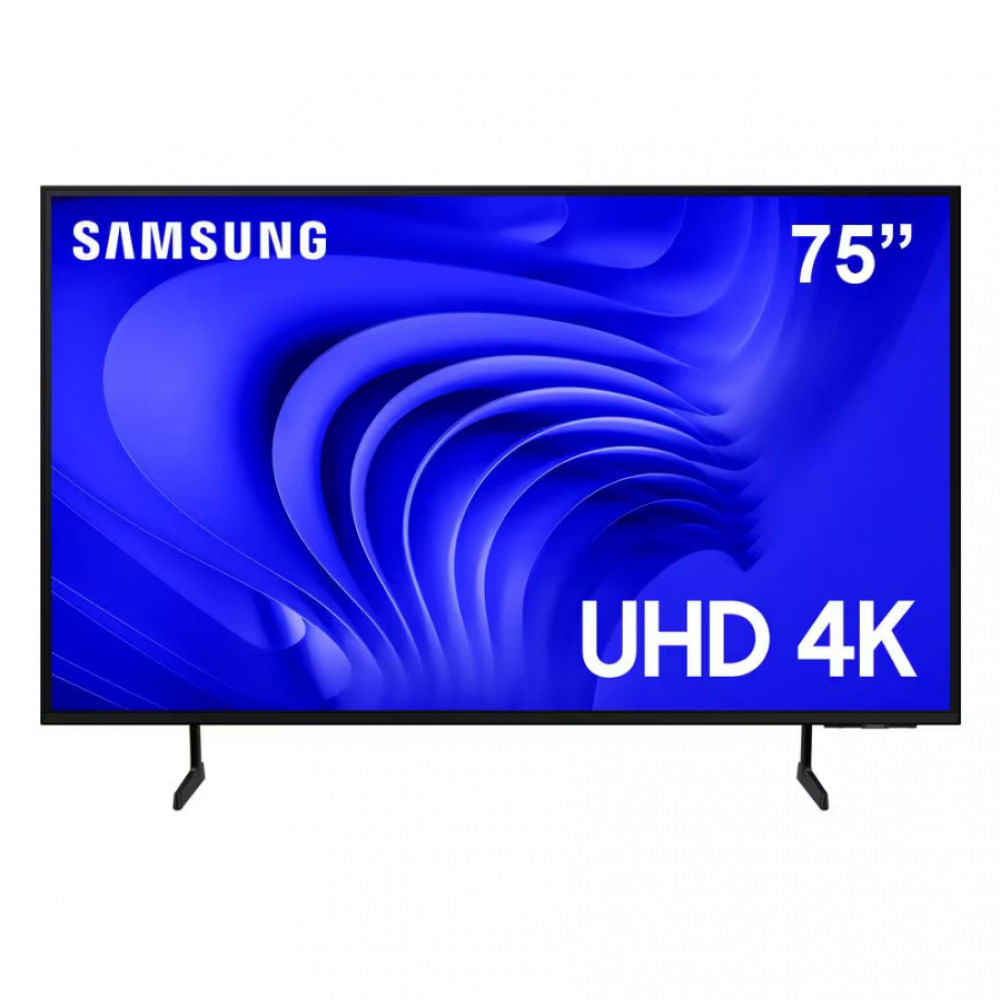 Imagem Smart Tv 75" Samsung 75Du7700 Led, Processador Crystal 4K, Gaming Hub, Ai Energy Mode, Alexa Built-In, Wi-Fi, Bluetooth, Usb E Hdmi