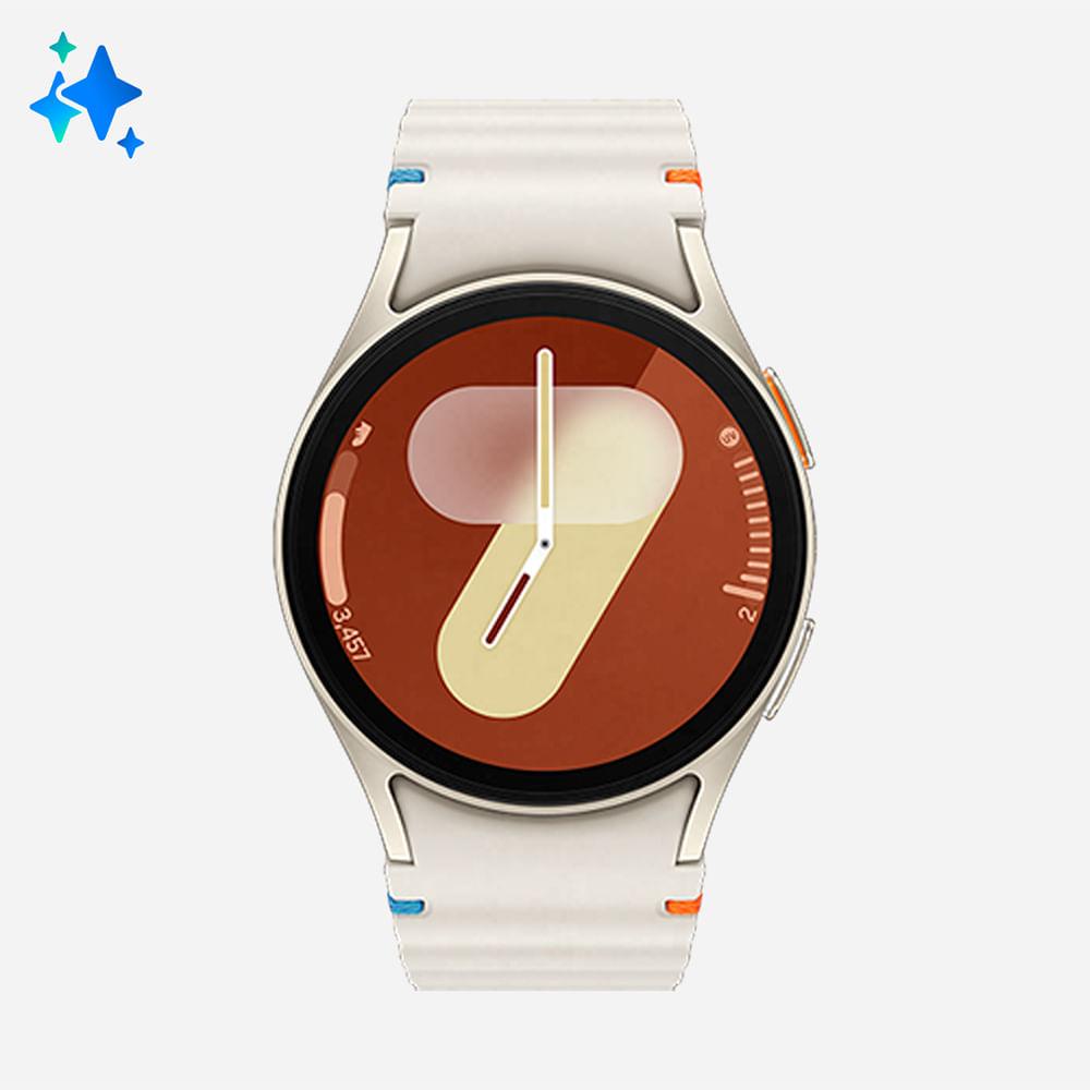 Imagem Galaxy Watch 7 Lte 40mm Samsung Creme Com 1,31", 4G E 32Gb