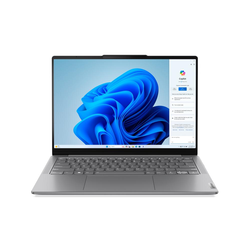 Imagem Notebook Lenovo Yoga Slim 7 14" Intel Core Ultra 7 155H 16Gb 512Gb Ssd Windows 11 - 83Gm0005br Luna Grey