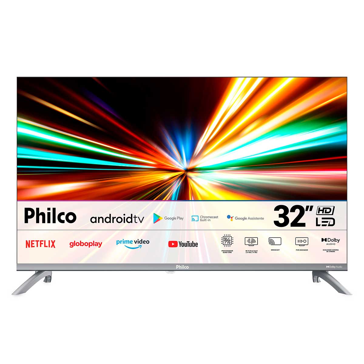 Imagem Smart Tv Philco 32” Ptv32m9gacgb Hd Led Dolby Audio Android Tv