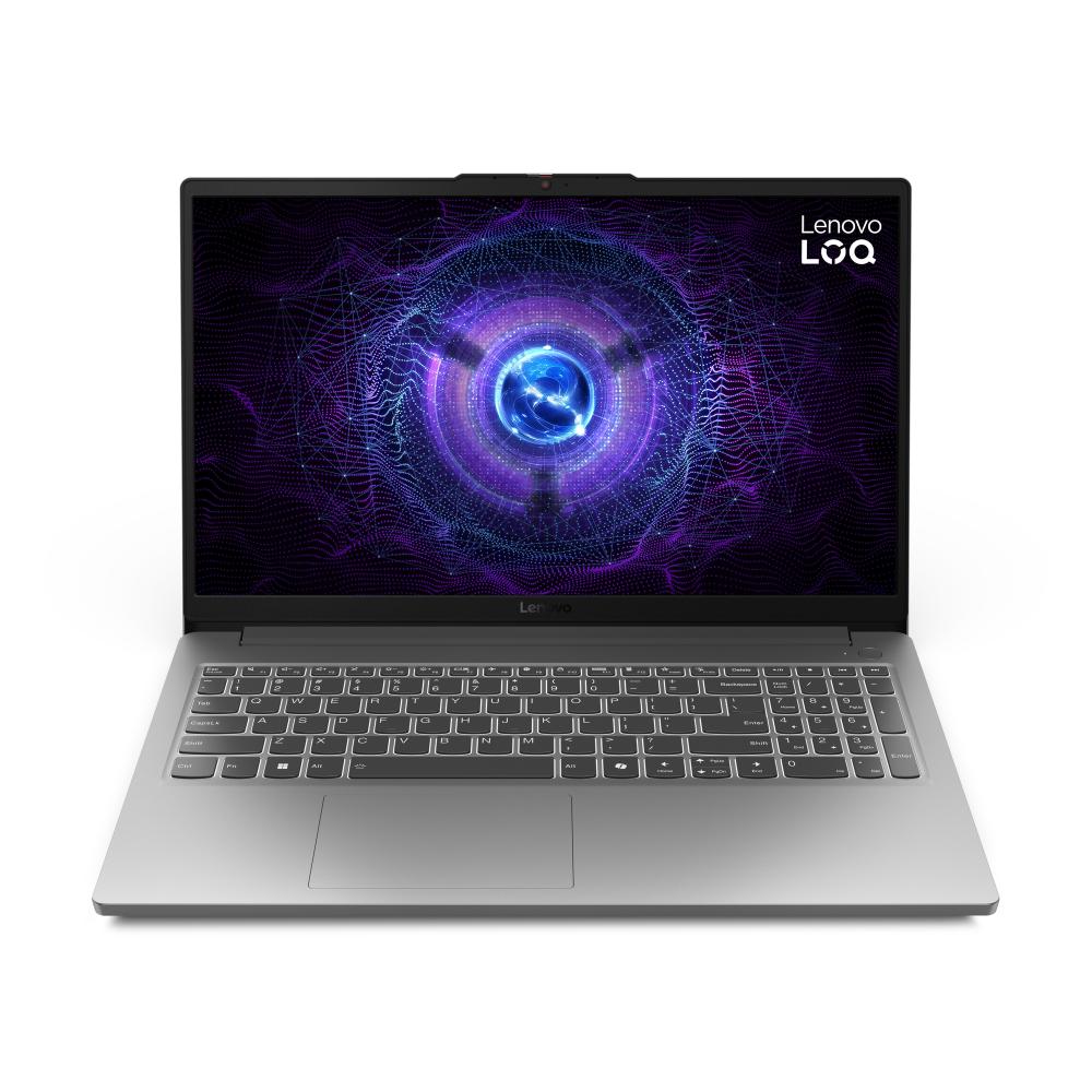 Imagem Notebook Lenovo Loq 15Iax9e Intel Core I5-12450Hx 16Gb 512Gb Ssd Rtx 3050 Windows 11 15.6" - 83Me0007br Luna Grey