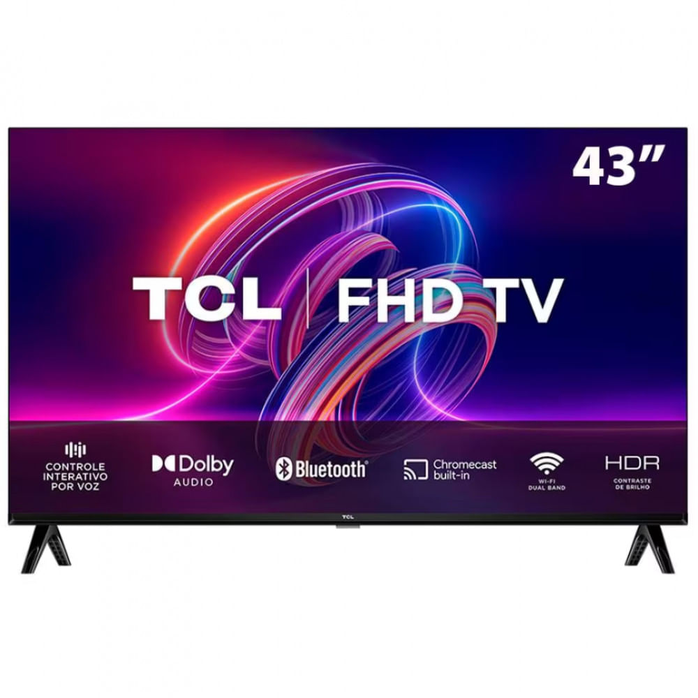 Imagem Smart Tv Led 43 Polegadas S5400a Com Android Tv Wi-Fi Bluetooth Tcl