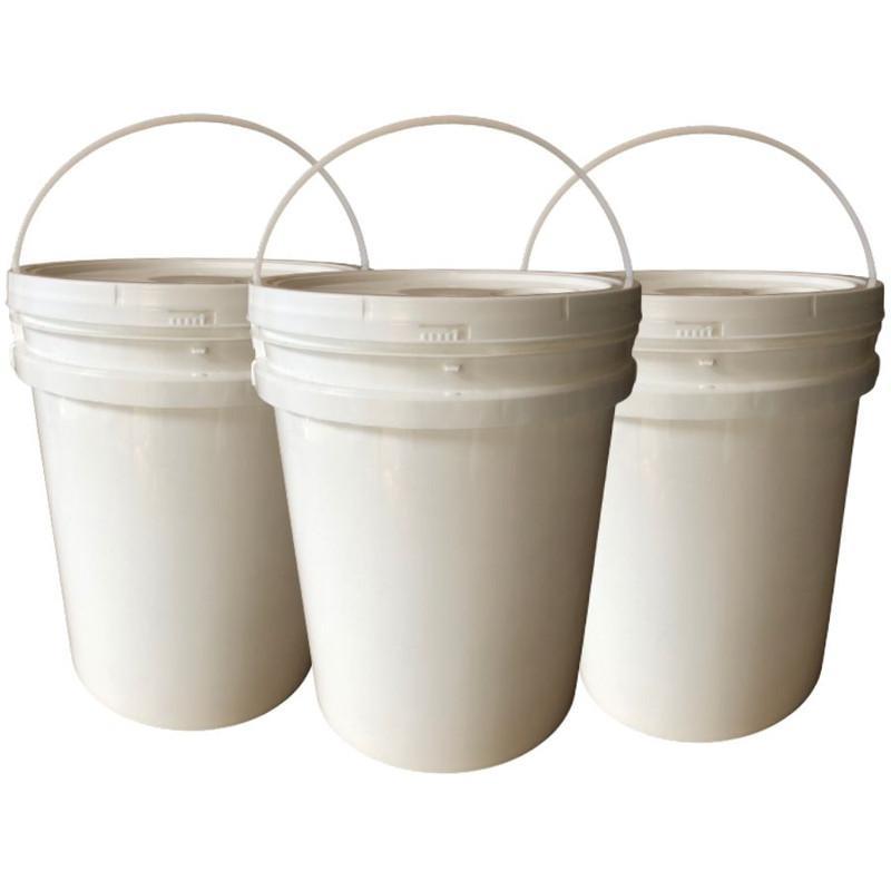 Balde Plástico 20l Alça Plástica Fermentar Cerveja 3 Pçs