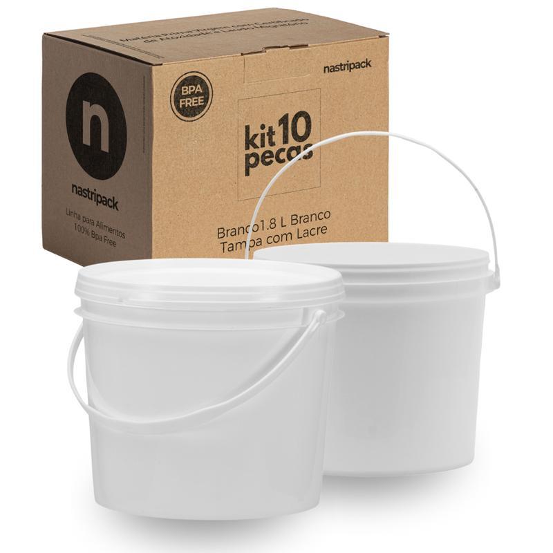 Balde 1.8l Para Guardar Pó De Café 10 Pçs