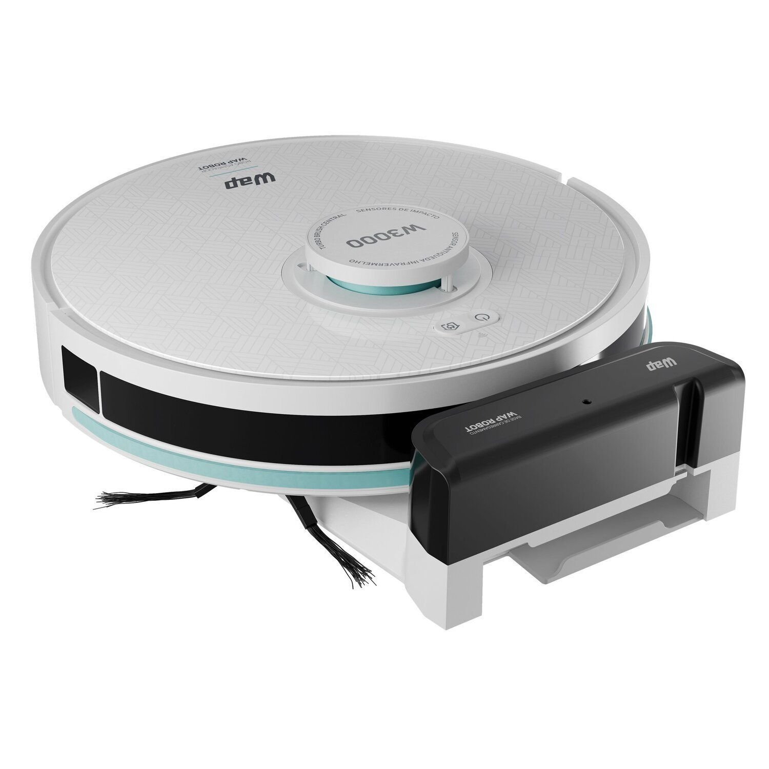 Imagem Aspirador De Pó Robô Wap Robot W3000, 350ml, Sensor Anticolisão