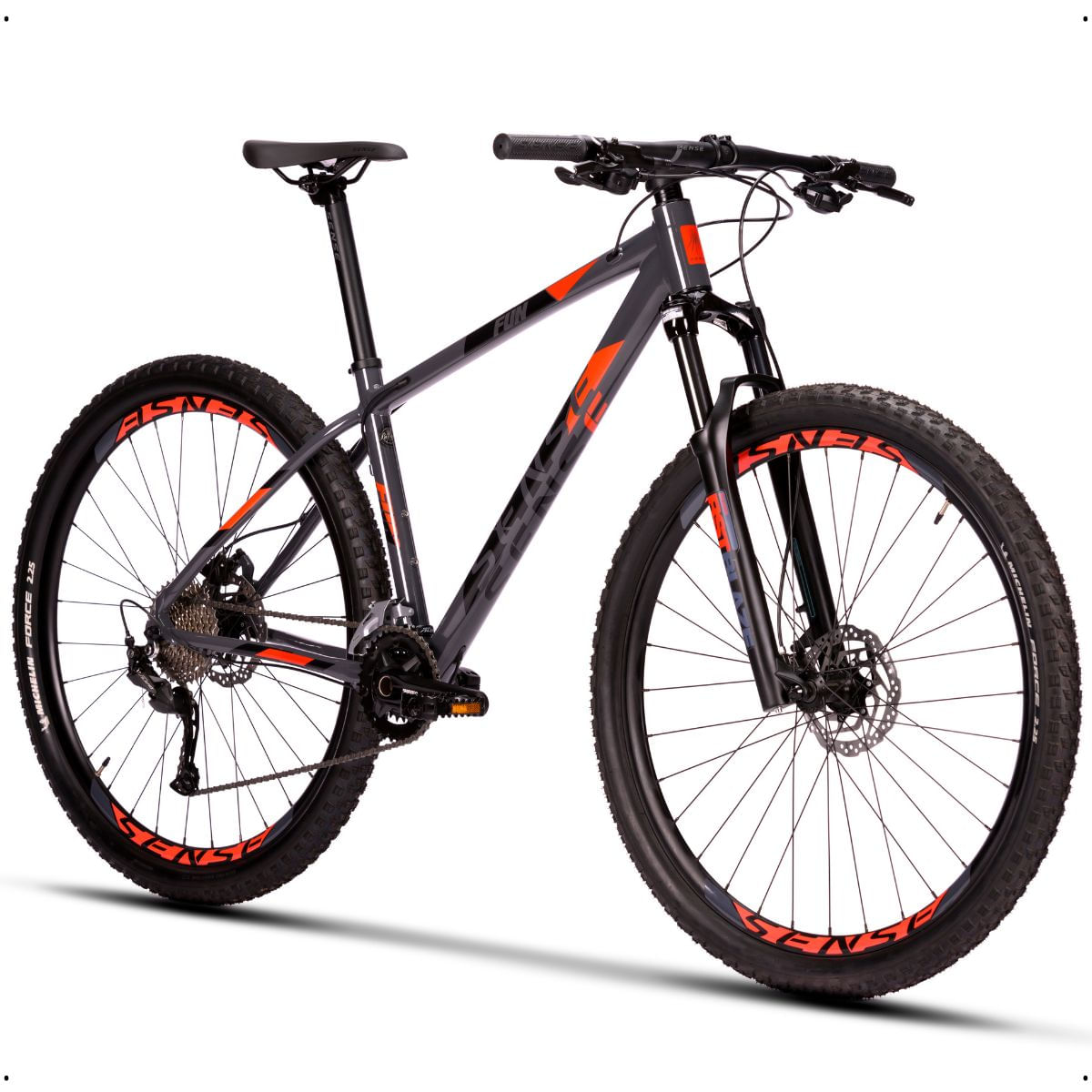 Cinza Esc/Vermelho
