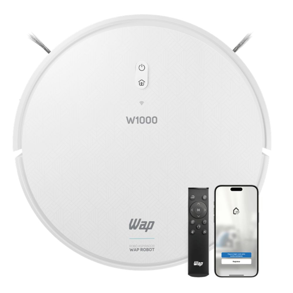 Imagem Robô Aspirador Wap W1000 Smart Robot Com Mapeamento Bivolt