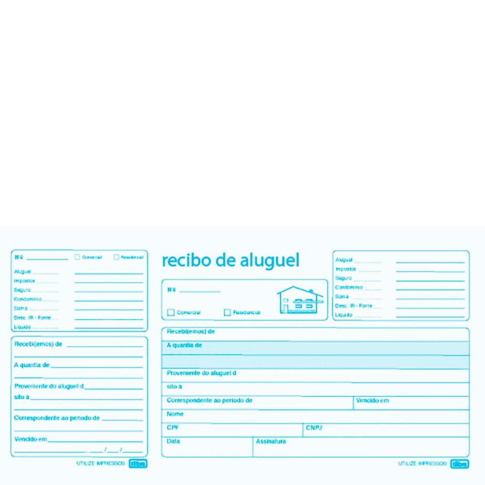 Bloco Recibo Comercial Com Canhoto 206X105mm 100Fls Un - Tilibra