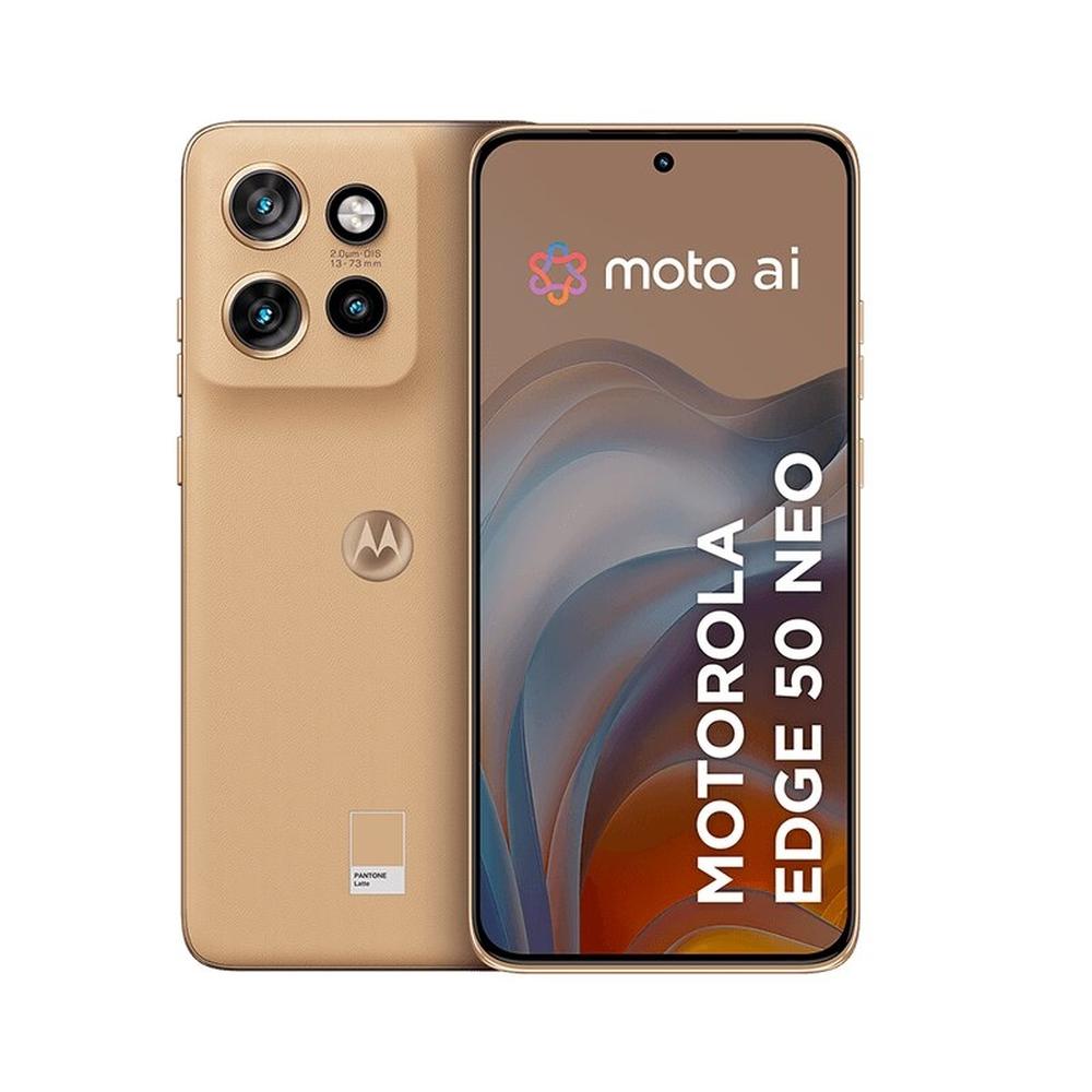 Imagem Smartphone Motorola Edge 50 Neo 5G - Latte, 256Gb, 16Gb (8Gb Ram +8Gb Ram Boost), Câmera 50Mp E Tela De 6,4"