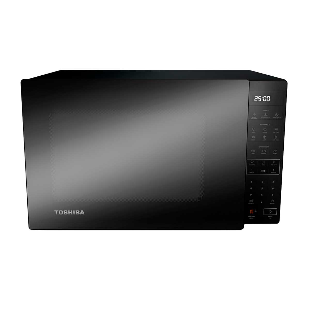 Micro-Ondas Toshiba Mm2-Eg35pb(Mr) 35L Tecnologia Smartplate Cinza Com Porta Espelhada 220V