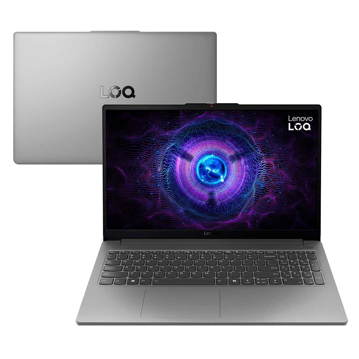 Imagem Notebook Gamer Lenovo Loq-E 83Me0007br Intel Core I5 - 12450H 16Gb 512 Gb Ssd Tela 15.6" Fhd Rtx 3050 Windows 11 Home
