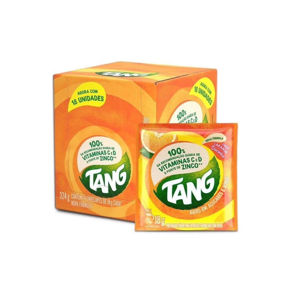 Refresco Em Pó Tang Laranja Docinha 18g Display Com 18 Unidades