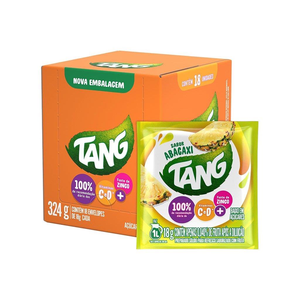 Refresco Em Pó Tang Abacaxi 18g Display Com 18 Unidades