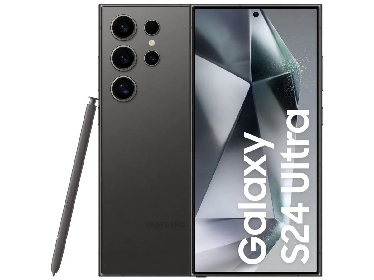 Imagem Smartphone Samsung Galaxy S24 Ultra Titânio Preto 256Gb, Inteligência Artificial, Tela De 6.8", 12Gb Ram, S Pen, Processador Snapdragon 8 Gen 3