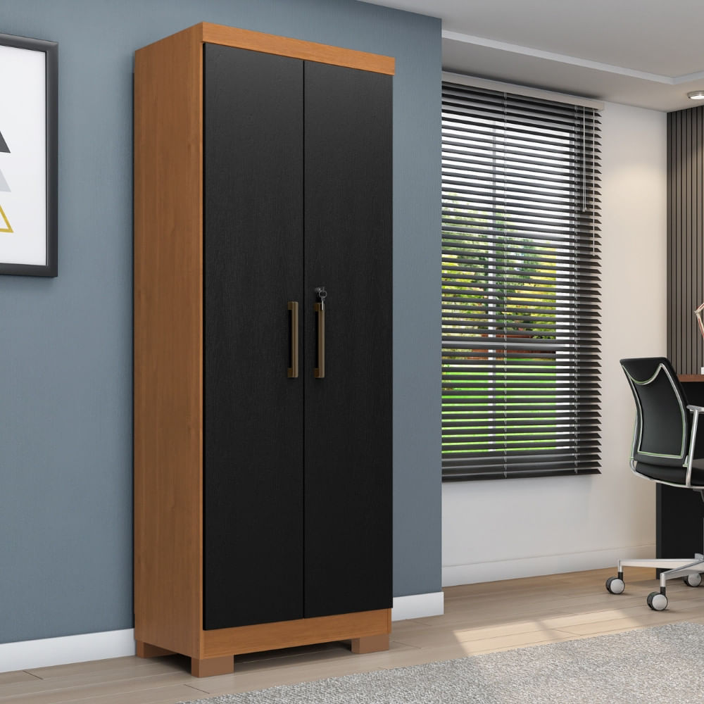Armário Multiuso Com Chave 2 Portas Com Pés Max Plus Zanzini