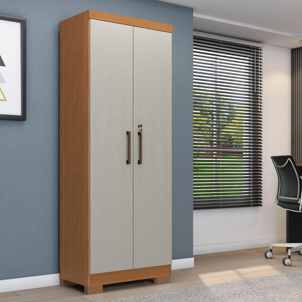 Armário Multiuso Com Chave 2 Portas Com Pés Max Plus Zanzini