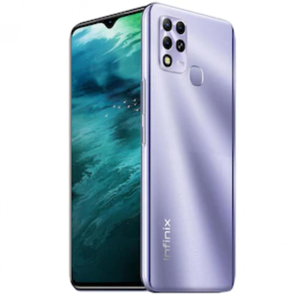 Imagem Smartphone Infinix Hot 11 Prata 128Gb 4Gb Ram Tela 6,82 90 Hz Hd Câmera Tripla 50 Mp 6000 Mah Dual Chip
