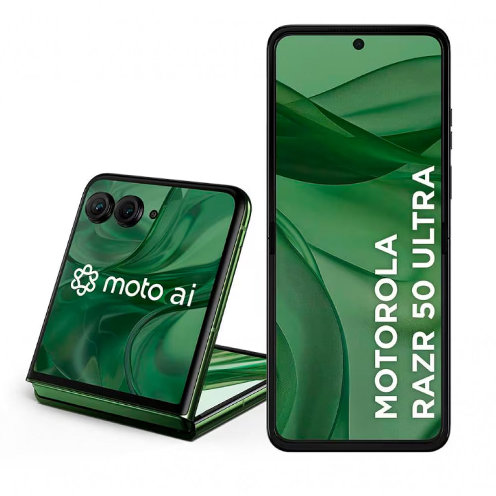 Imagem Smartphone Motorola Razr 50 Ultra 5G Forest Green 512Gb, 24Gb Ram Boost, Tela De 6.9 Câmera Traseira 50Mp Android 14