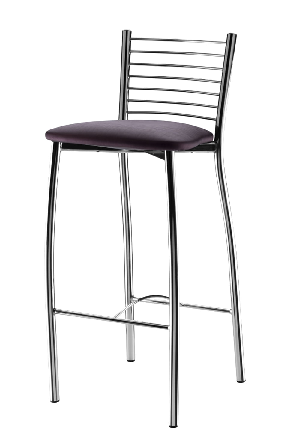 Banqueta 179-70 Cromado Assento Corino Preto - 12633 Sun House Sun House