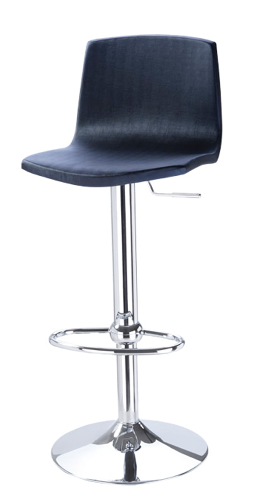 Banqueta 1718 Altura Regulavel Cromado Preta - 12745 Sun House Sun House