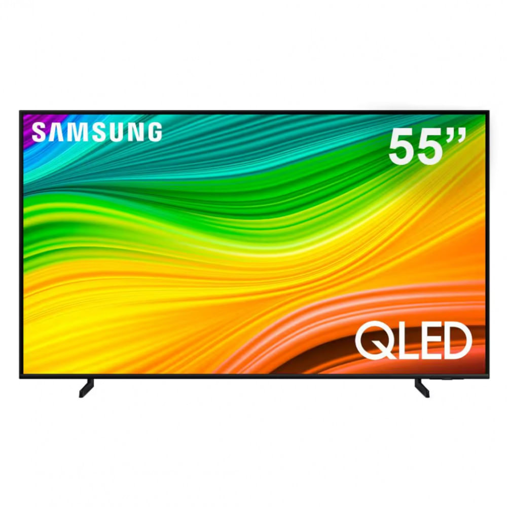 Imagem Smart Tv 55 Qled 4K Samsung 55Q60d, Tecnologia De Pontos Quânticos, Design Airslim, Gaming Hub, Ai Energy Mode,