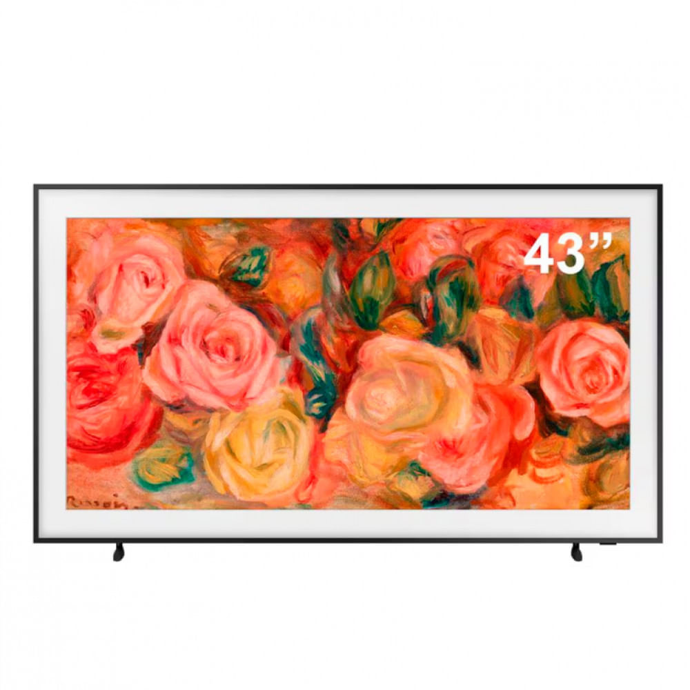 Imagem Smart Tv 43? 4K Samsung The Frame Qn43ls03d Qled, Tela Matte Antirreflexo Com Molduras Customizáveis, Design Modern Frame, Modo Arte