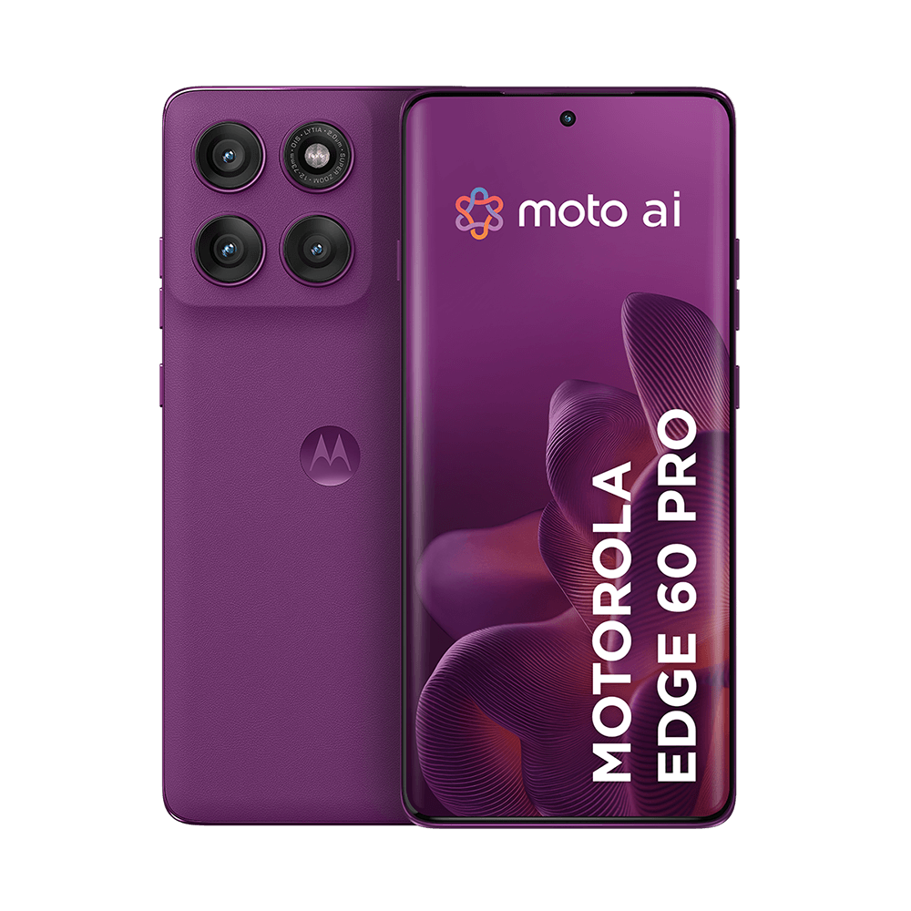 Imagem Smartphone Moto Edge60 Pro 5G 256Gb 24Gb (12Gb Ram+12Gb Ram Boost)Tela Quadcurve Motoai 50Mp Sony Camera Ultrarresistencia Militar Ip68 + Ip69 Violet