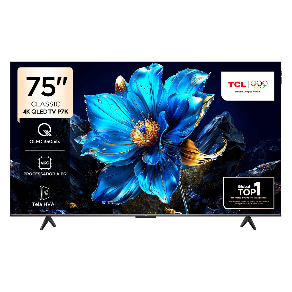 Imagem Smart Tv Tcl 75" 75P7k 4K Uhd Qled Google Tv