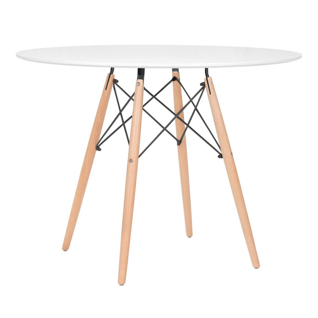 Mesa branco com cadeiras preto