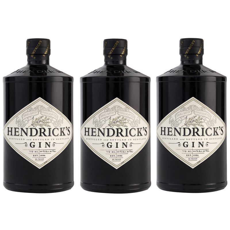 Gin Hendricks 750Ml 03 Unidades