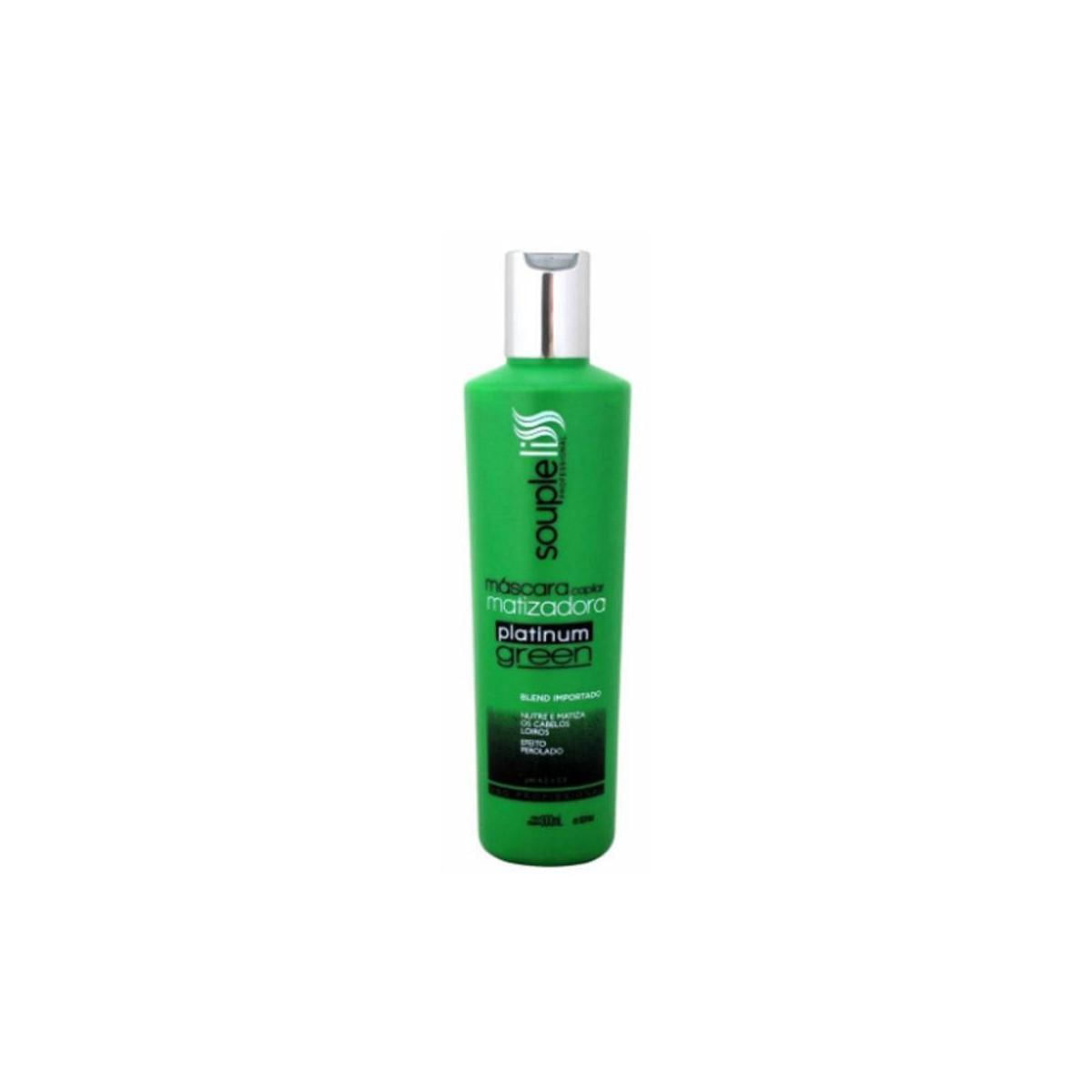 Souple Liss Máscara Capilar Matizadora Platinum Green 300Ml - T