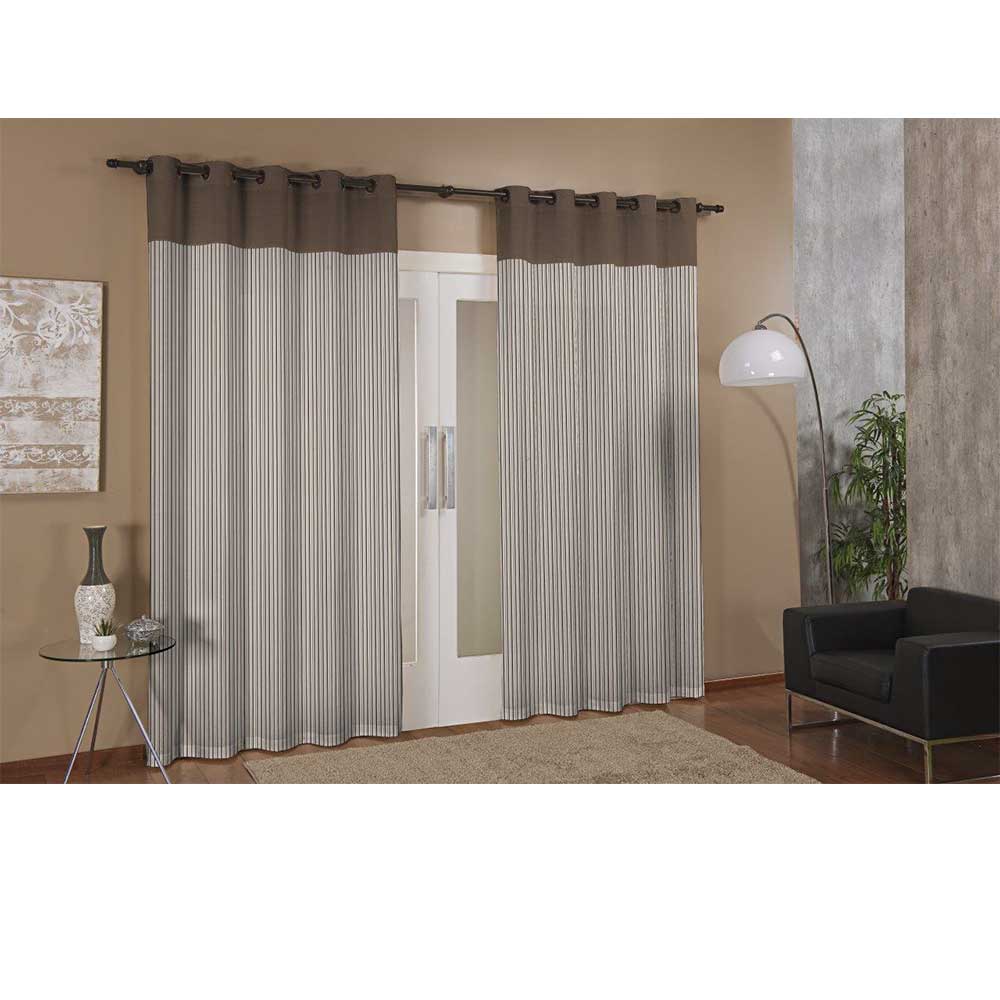 Cortina De Parede Para Varão London Prime Tabaco Textil Lar Têxtil Lar