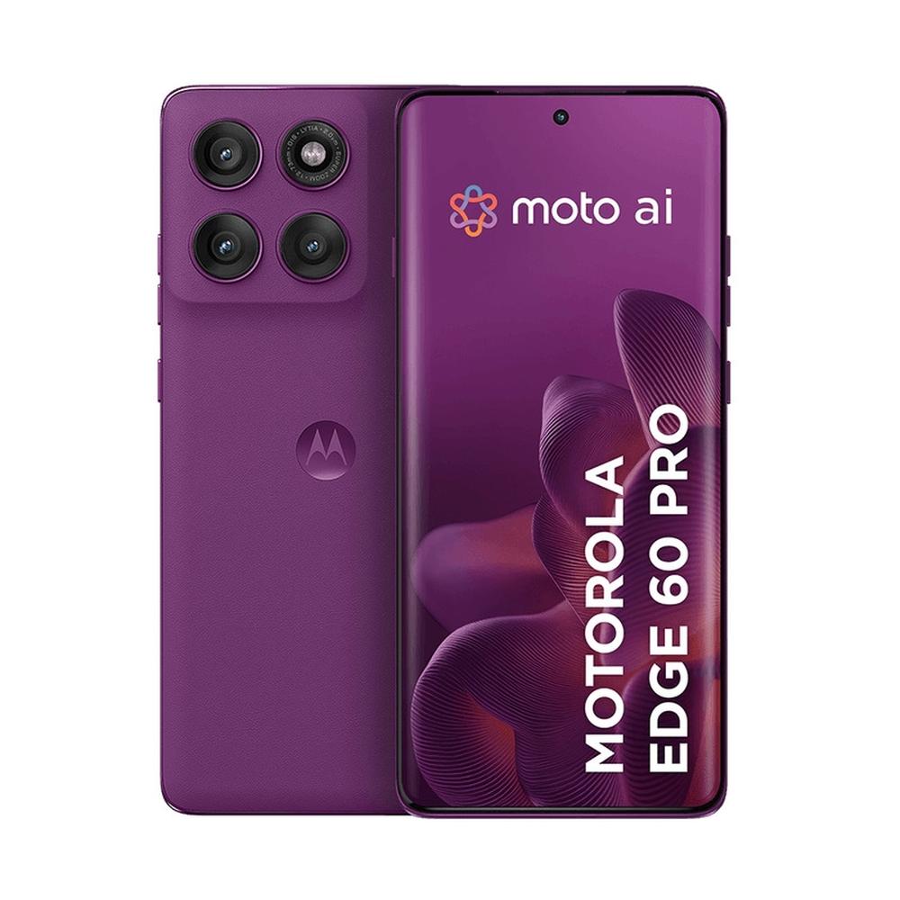 Imagem Smartphone Motorola Edge 60 Pro 5G - Violeta, 256Gb, Ram 24Gb (12Gb Ram+12Gb Ram Boost), Câmera 50Mp, Tela De 6,7"